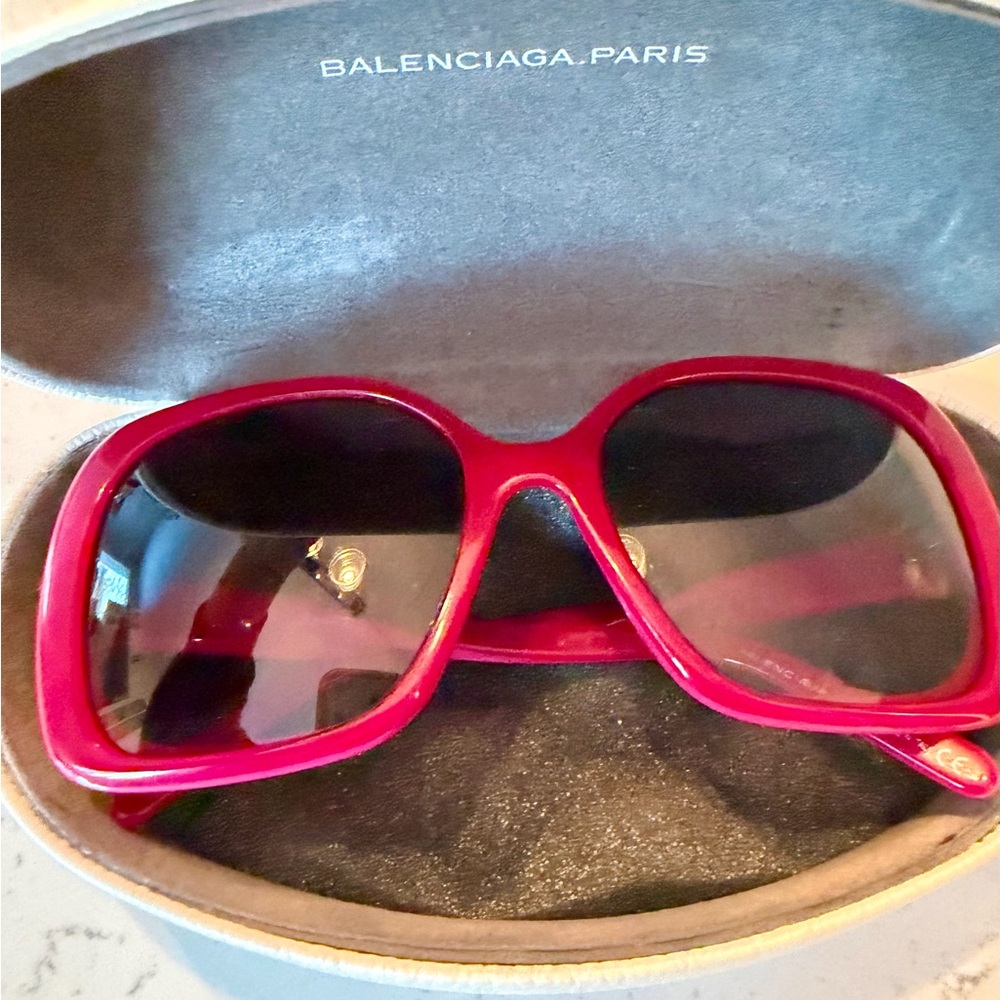 Balenciaga Vibrant Red Sunglasses